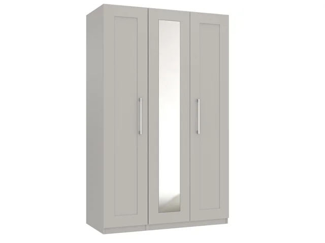 TALL 3 DOOR ROBE W/ MIRROR