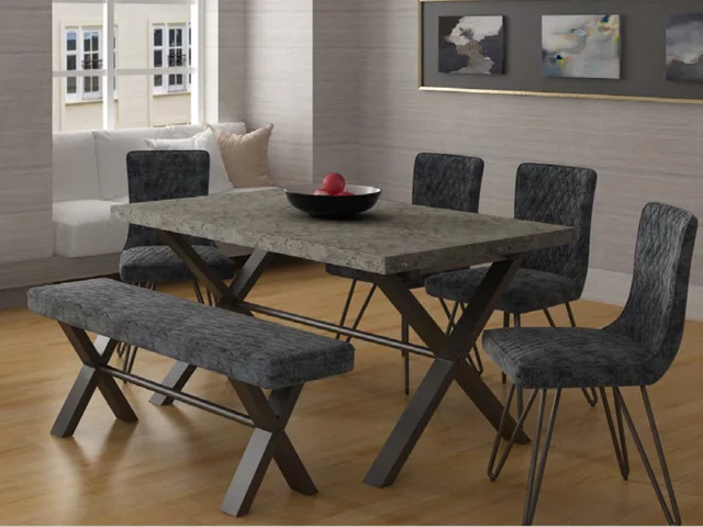 190 DINING TABLE STONE EFFECT
