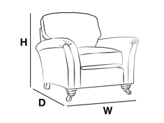 ARMCHAIR WITH PWR F'REST