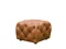 SMALL LEATHER FOOTSTOOL