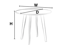 130 ROUND DINING TABLE