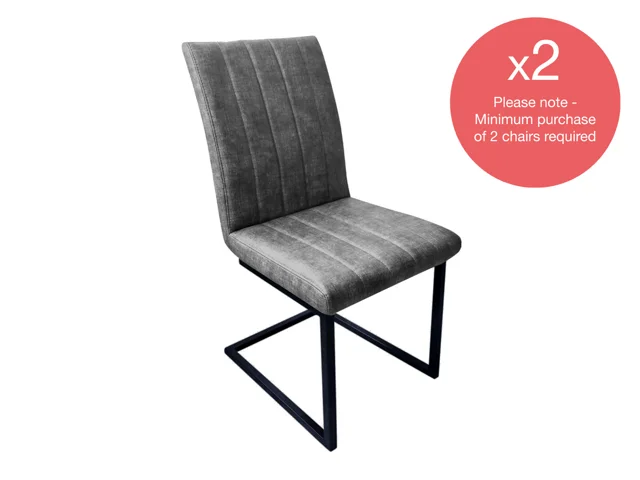 RETRO STITCH DINING CHAIR GRAPHITE