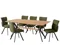 DINING TABLE & 6 GRANT CHAIRS IN FOREST