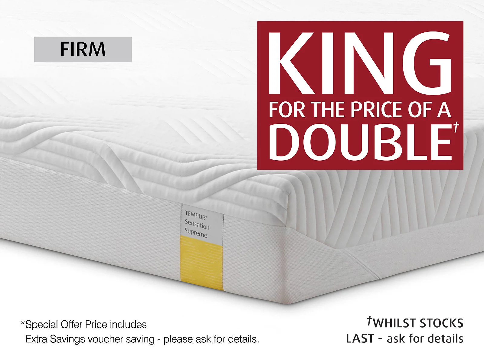 Tempur sensation deals elite super king